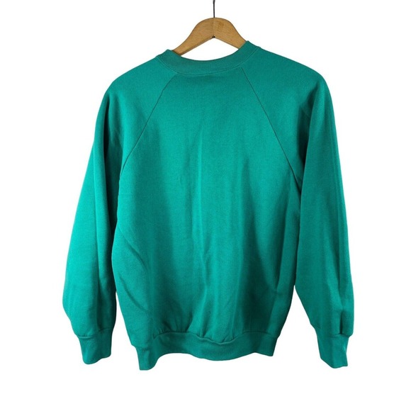 Vintage Born in the USA Sweatshirt Medium Crewneck Fruit of the Loom 80s 90s - Picture 8 of 9